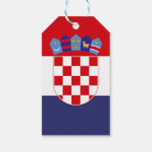 Étiquettes-cadeau Drapeau de Croatie (Dos)