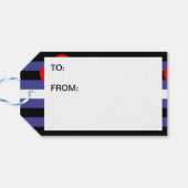 Étiquettes-cadeau Drapeau de fierté cuir (Dos Horizontal)