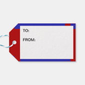 Étiquettes-cadeau Drapeau de fierté de pied (empreinte de pied) (Dos Horizontal)