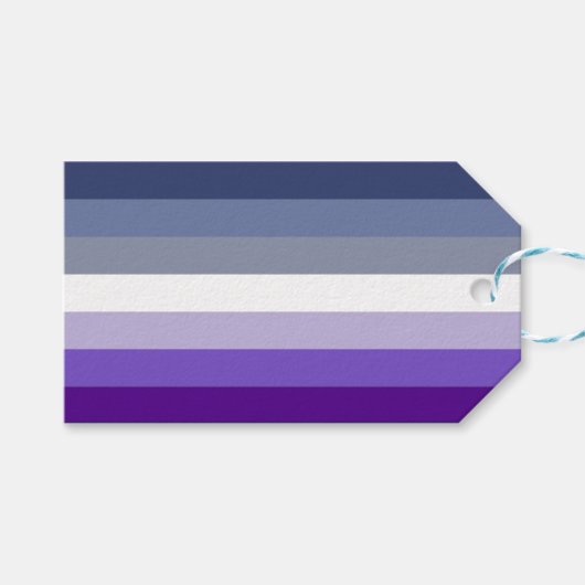 Étiquettes-cadeau Drapeau de fierté lesbienne Butch (Devant (Horizontal))