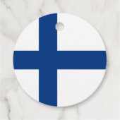 Étiquettes Cadeau Drapeau de Finlande (Dos)