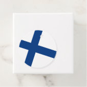 Étiquettes Cadeau Drapeau de Finlande (En situation)
