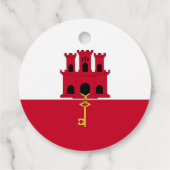 Étiquettes Cadeau Drapeau de Gibraltar (Dos)
