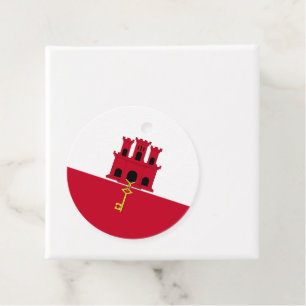 Étiquettes Cadeau Drapeau de Gibraltar