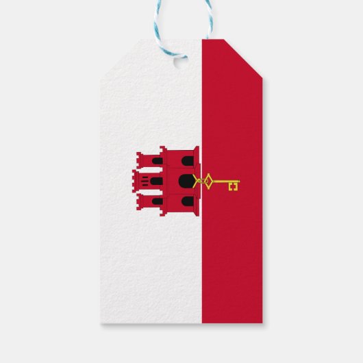 Étiquettes-cadeau Drapeau de Gibraltar (Dos)