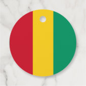 Étiquettes Cadeau Drapeau de Guinée (Dos)