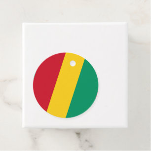 Étiquettes Cadeau Drapeau de Guinée