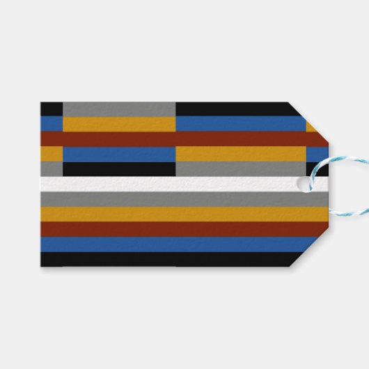 Étiquettes-cadeau Drapeau de la fierté des freaks (Devant (Horizontal))