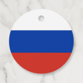 Étiquettes Cadeau Drapeau de la Russie (Dos)