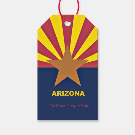 Étiquettes-cadeau Drapeau de l'Arizona (Devant)