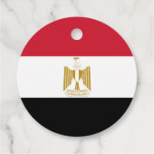 Étiquettes Cadeau Drapeau de l'Égypte (Dos)