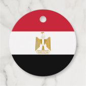 Étiquettes Cadeau Drapeau de l'Égypte (Devant)