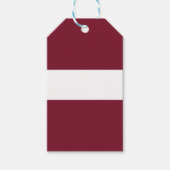 Étiquettes-cadeau Drapeau de Lettonie (Devant)