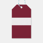 Étiquettes-cadeau Drapeau de Lettonie (Dos)
