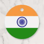 Étiquettes Cadeau Drapeau de l'Inde (Dos)