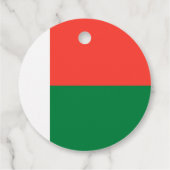 Étiquettes Cadeau Drapeau de Madagascar (Dos)