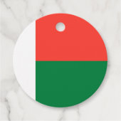 Étiquettes Cadeau Drapeau de Madagascar (Devant)