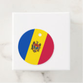 Étiquettes Cadeau Drapeau de Moldavie (En situation)