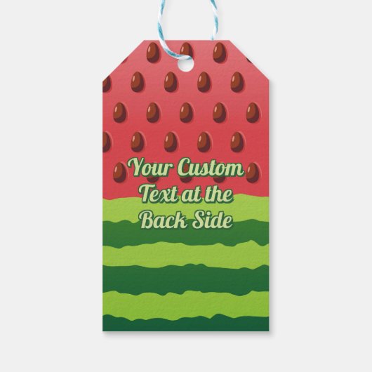 Étiquettes-cadeau Drapeau de pastèque (Dos)