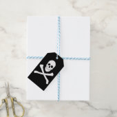 Étiquettes-cadeau Drapeau de pirate (Jolly Roger) (Avec de laficelle)