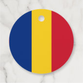 Étiquettes Cadeau Drapeau de Roumanie (Dos)