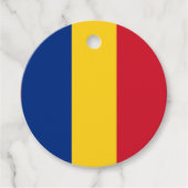 Étiquettes Cadeau Drapeau de Roumanie (Devant)