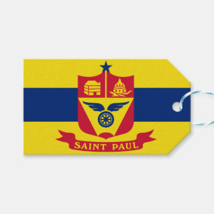 Étiquettes-cadeau Drapeau de Saint Paul (Minnesota)