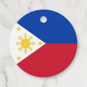 Étiquettes Cadeau drapeau des Philippines (Devant)