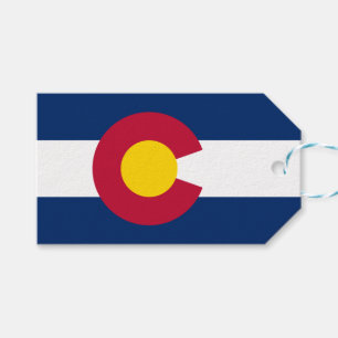 Étiquettes-cadeau Drapeau d'Etat du Colorado