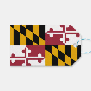 Étiquettes-cadeau Drapeau d'État du Maryland