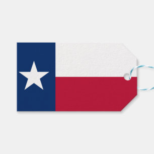 Étiquettes-cadeau Drapeau d'État texan (Texas)