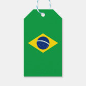 Étiquettes-cadeau Drapeau du Brésil (Devant)