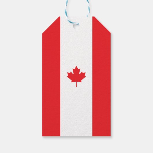 Étiquettes-cadeau Drapeau du Canada (Dos)