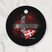 Étiquettes Cadeau Drapeau du Danemark (Devant)