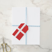 Étiquettes-cadeau Drapeau du Danemark (Avec de laficelle)