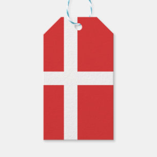 Étiquettes-cadeau Drapeau du Danemark