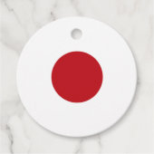 Étiquettes Cadeau Drapeau du Japon (Devant)