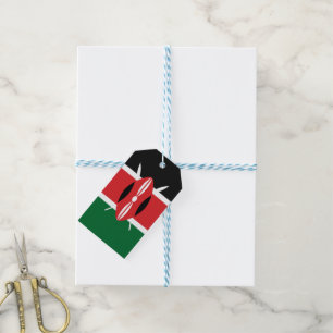 Étiquettes-cadeau Drapeau du Kenya