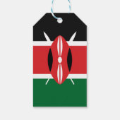 Étiquettes-cadeau Drapeau du Kenya (Dos)