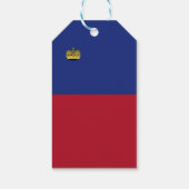 Étiquettes-cadeau Drapeau du Liechtenstein (Dos)