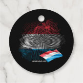 Étiquettes Cadeau drapeau du Luxembourg (Dos)