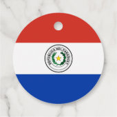 Étiquettes Cadeau Drapeau du Paraguay (Dos)