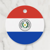 Étiquettes Cadeau Drapeau du Paraguay (Devant)