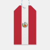 Étiquettes-cadeau Drapeau du Pérou (Devant)