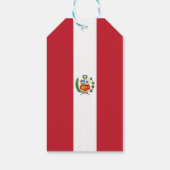 Étiquettes-cadeau Drapeau du Pérou (Dos)