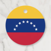 Étiquettes Cadeau Drapeau du Venezuela (Dos)