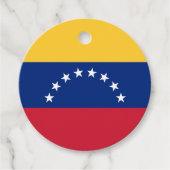 Étiquettes Cadeau Drapeau du Venezuela (Devant)