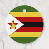 Étiquettes Cadeau drapeau du Zimbabwe (Dos)