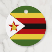 Étiquettes Cadeau drapeau du Zimbabwe (Devant)