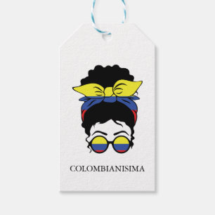 Étiquettes-cadeau Drapeau féminin colombien CUTE COLOMBIANISIMA